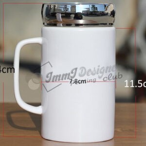 Ceramic Mug With Mirror Cap